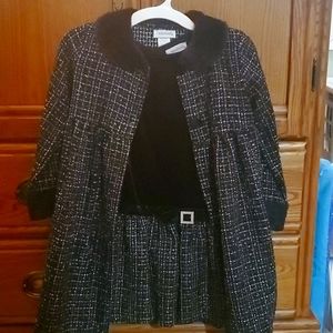 Youngland Girl's 2 piece dressy dress w/ matching jacket/holiday dress Size 6